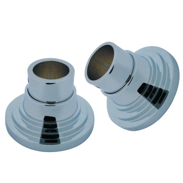 Kingston Brass SRP2711 Edenscape Brass Shower Rod Base, Polished Chrome SRP2711 - main